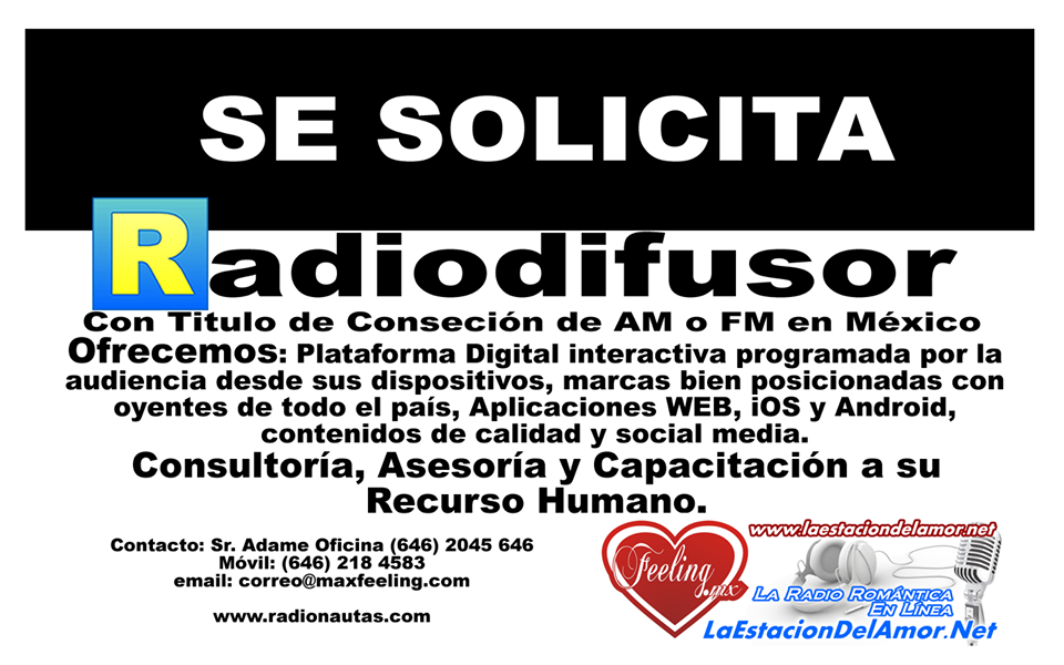 Se solicita radiodifusor en México
